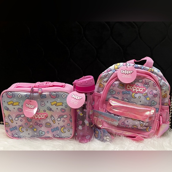 Kawaii Bundle- backpack, lunchbox, water bottle, & buttons - Picture 7 of 7
